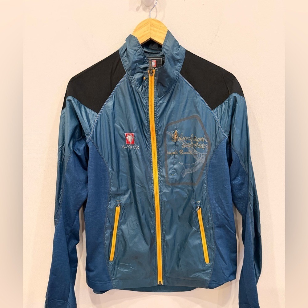Black Yak Extreme Peak Softshell Jacket Mens 100 Medium Blue Full‎ Zip Outdoor